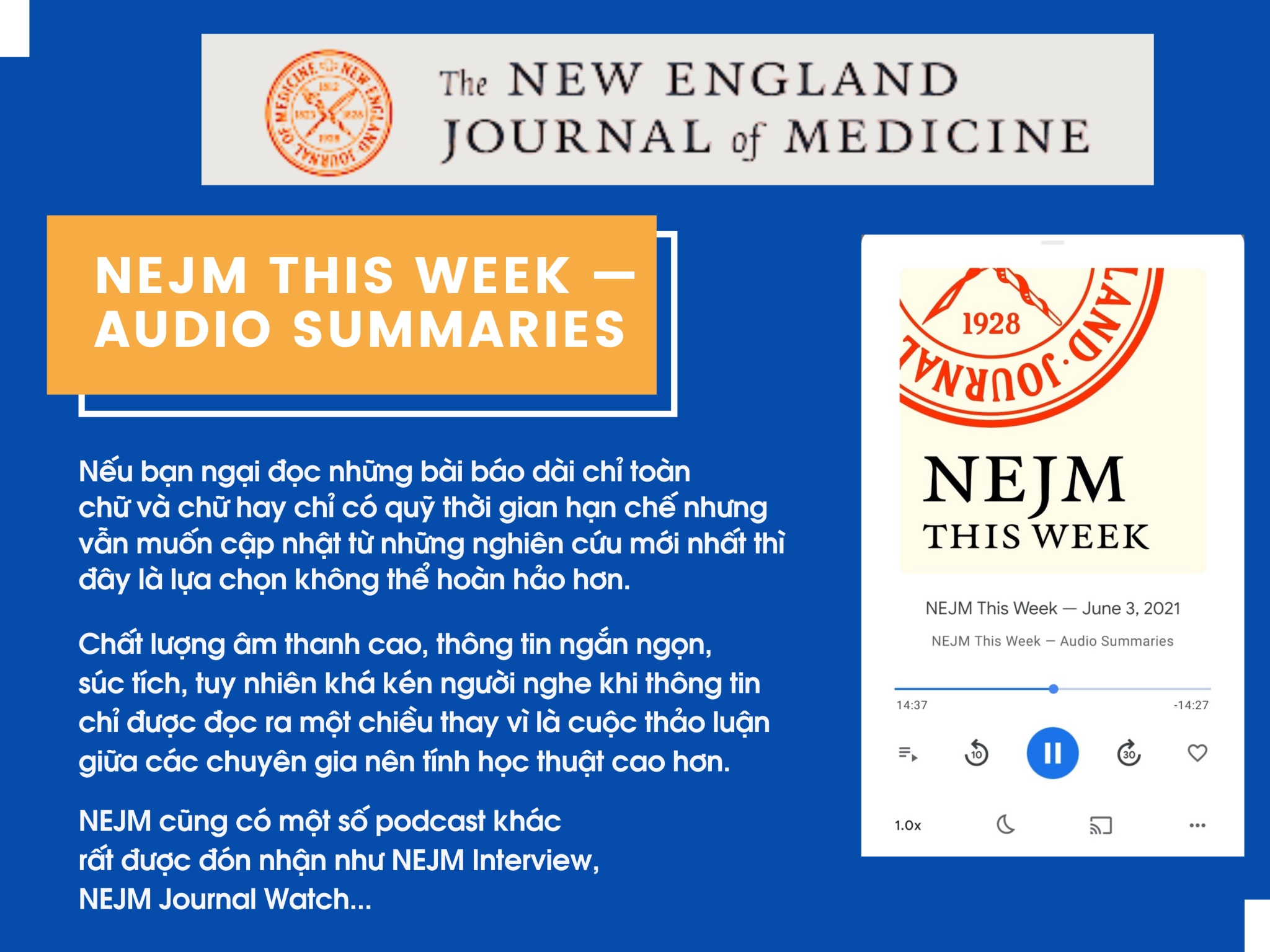 NEJM This Week — Audio Summaries