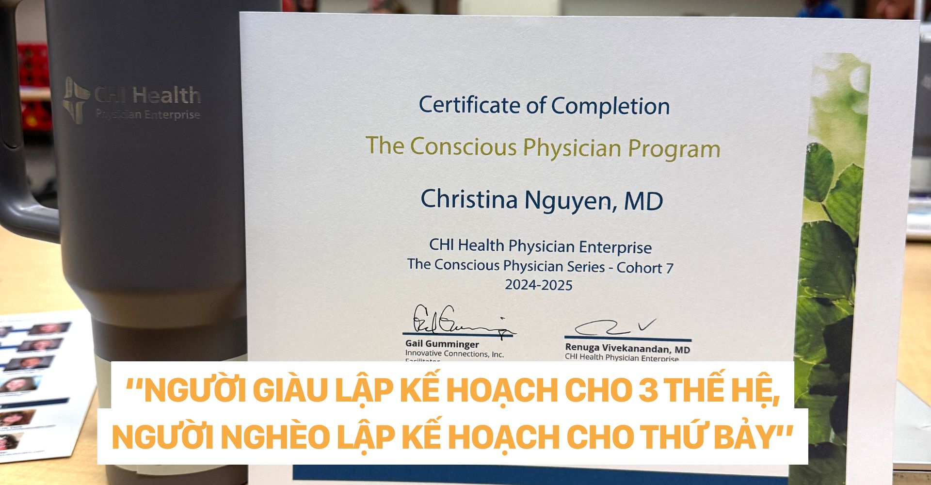 dr christina nguyen _ “NGƯỜI GIÀU LẬP KẾ HOẠCH CHO 3 THẾ HỆ, NGƯỜI NGHÈO LẬP KẾ HOẠCH CHO THỨ BẢY”